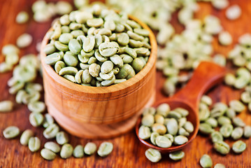 Image showing green coffee beans