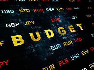 Image showing Banking concept: Budget on Digital background