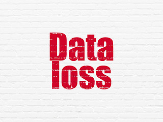 Image showing Data concept: Data Loss on wall background