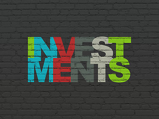 Image showing Money concept: Investments on wall background