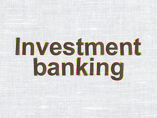 Image showing Money concept: Investment Banking on fabric texture background