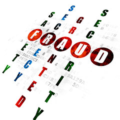 Image showing Safety concept: Fraud in Crossword Puzzle