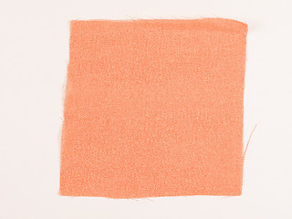 Image showing  Orange fabric sample vintage