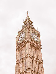 Image showing Big Ben vintage