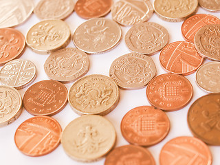 Image showing  British pound coin vintage