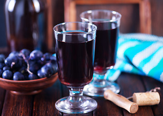 Image showing grape wine