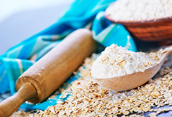 Image showing oat flour
