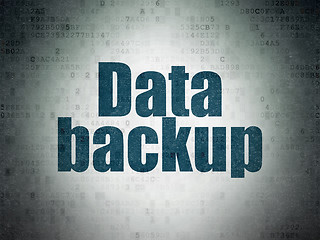 Image showing Data concept: Data Backup on Digital Paper background