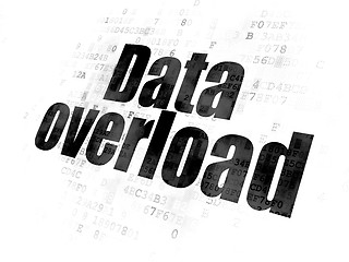 Image showing Data concept: Data Overload on Digital background