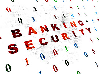 Image showing Protection concept: Banking Security on Digital background
