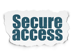 Image showing Safety concept: Secure Access on Torn Paper background