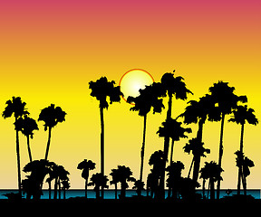 Image showing Tropical Sunset