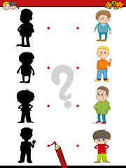 Image showing preschool shadow activity for kids