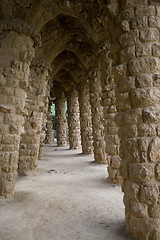 Image showing Park Guell Colums