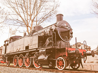 Image showing  Steam train vintage