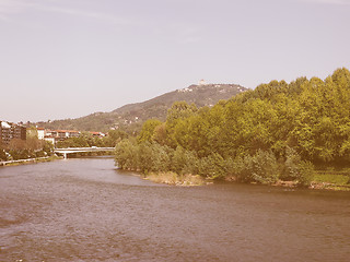 Image showing Turin hills vintage