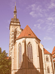 Image showing Stiftskirche Church, Stuttgart vintage