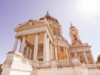 Image showing Basilica di Superga, Turin, Italy vintage