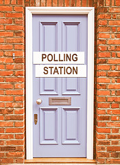 Image showing  Polling station vintage