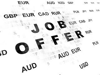 Image showing Business concept: Job Offer on Digital background