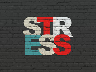 Image showing Healthcare concept: Stress on wall background