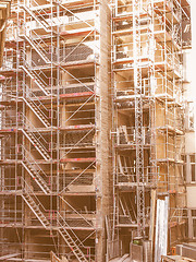 Image showing  Scaffolding vintage