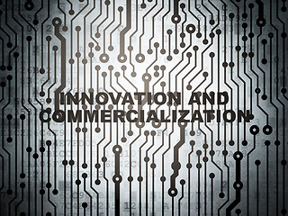 Image showing Science concept: circuit board with Innovation And Commercialization