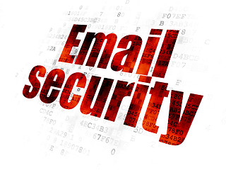 Image showing Protection concept: Email Security on Digital background