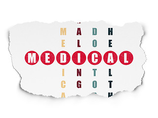 Image showing Medicine concept: Medical in Crossword Puzzle