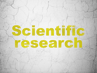 Image showing Science concept: Scientific Research on wall background