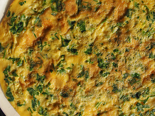 Image showing Parsley cilantro omelette