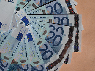 Image showing Twenty Euro notes