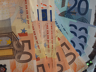 Image showing Fifty and Twenty Euro notes