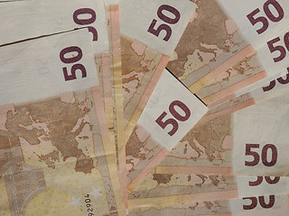 Image showing Fifty Euro notes