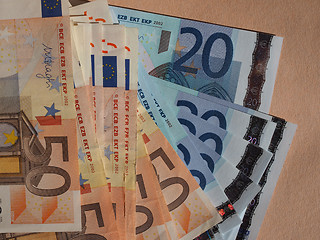 Image showing Fifty and Twenty Euro notes