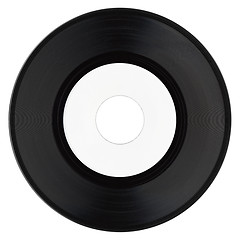 Image showing Vinyl record with white label