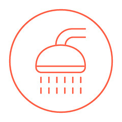 Image showing Shower line icon.