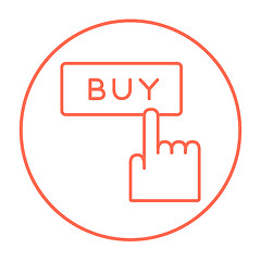 Image showing Buy button line icon.