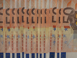 Image showing Fifty Euro notes