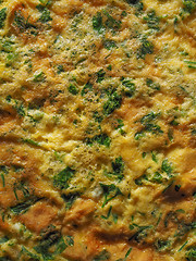 Image showing Parsley cilantro omelette