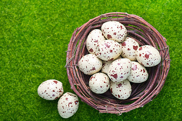 Image showing decorative painted Easter eggs