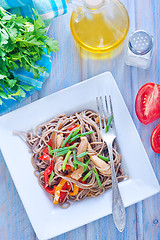 Image showing soba with vegetables