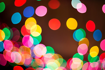 Image showing Blur light bokeh abstrac background