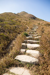 Image showing Pathway to the top of the mountain