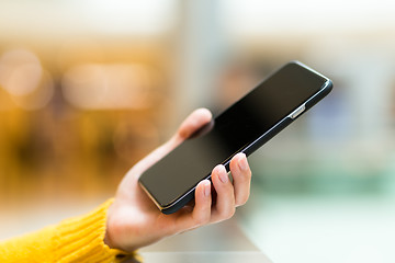 Image showing woman using smart phone