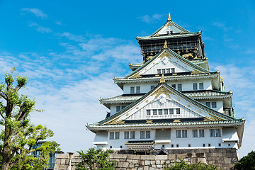 Image showing Osaka Castle in Japan