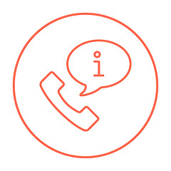 Image showing Customer service line icon.