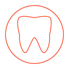 Image showing Tooth line icon.