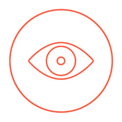 Image showing Eye line icon.