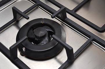 Image showing Kitchen gas stove in the kitchen